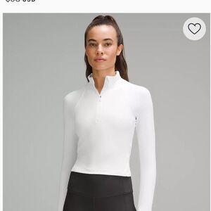 NWOT lululemon It’s Rulu long sleeve cropped half zip